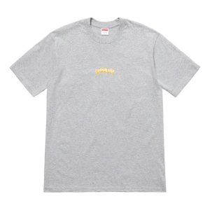 Supreme SS19 Fronts Tee Heather Grey Round Neck Pullover Short Sleeve Unisex Gray SUP-SS19-275