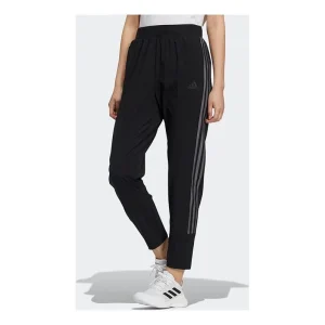 (WMNS) adidas Logo Alphabet Printing Long Pants/Trousers Black H09725