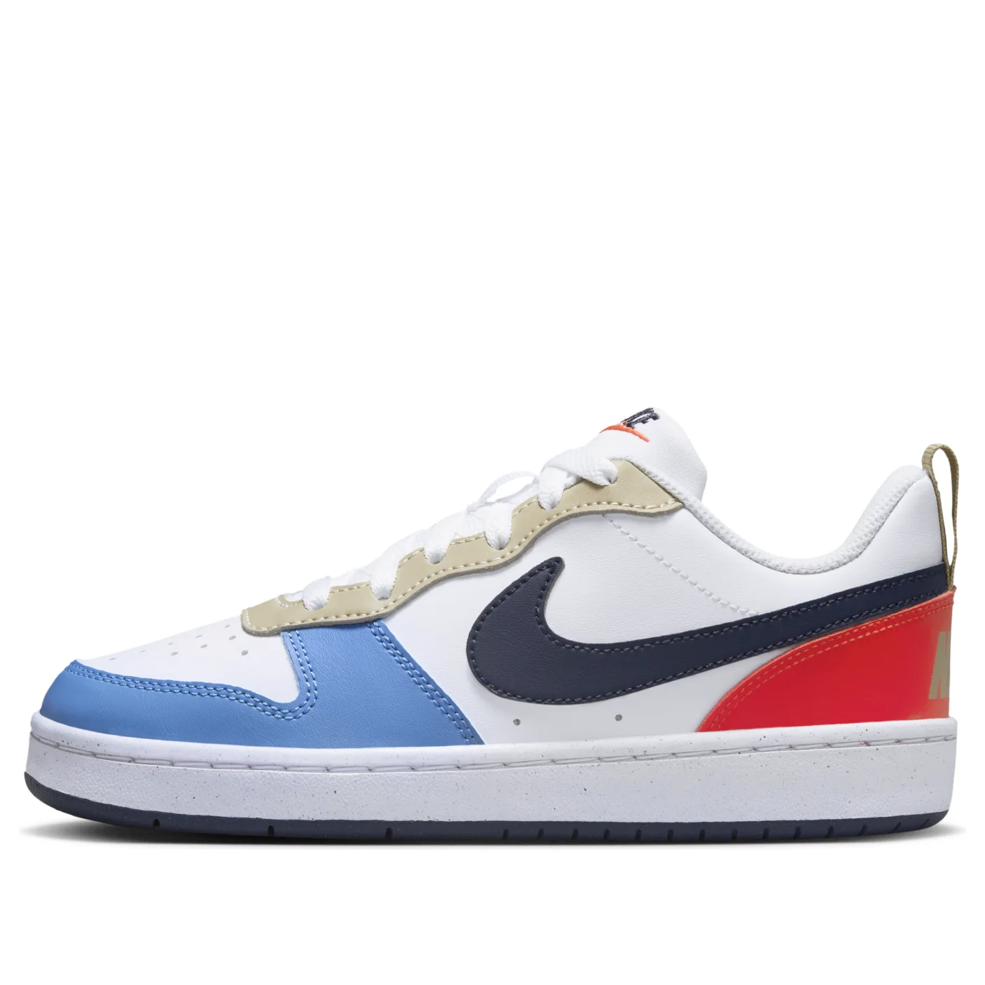 (GS) Nike Court Borough Low Recraft 'White Thunder Blue Crimson' DV5456-124