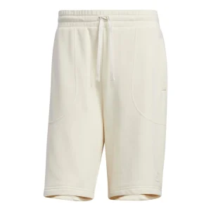 adidas neo Solid Color Lacing Casual Straight Shorts Unisex White HS6820