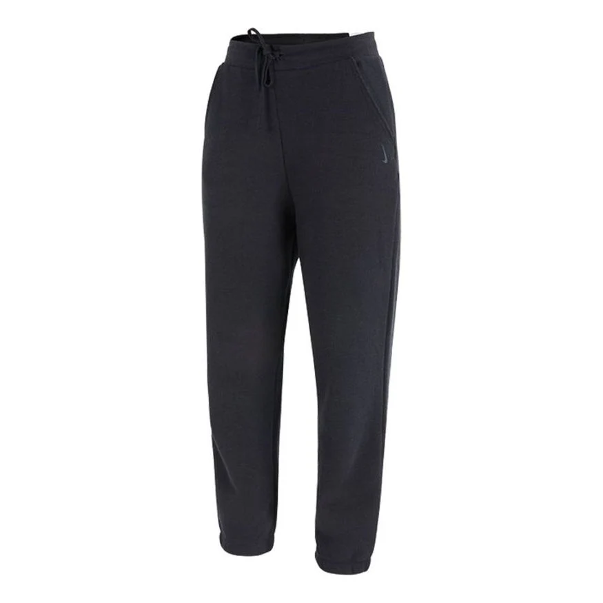 (WMNS) Nike Ny TF Turf Cozy Jggr Athleisure Casual Sports Knit Lacing Long Pants/Trousers Black DD5797-010