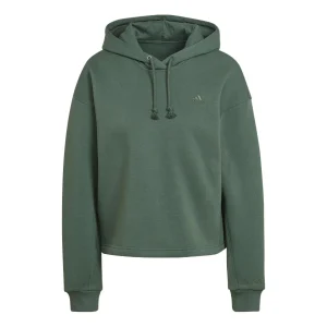 (WMNS) adidas ALL SZN Fleece Hoodie Asia Sizing 'Green' HK0448