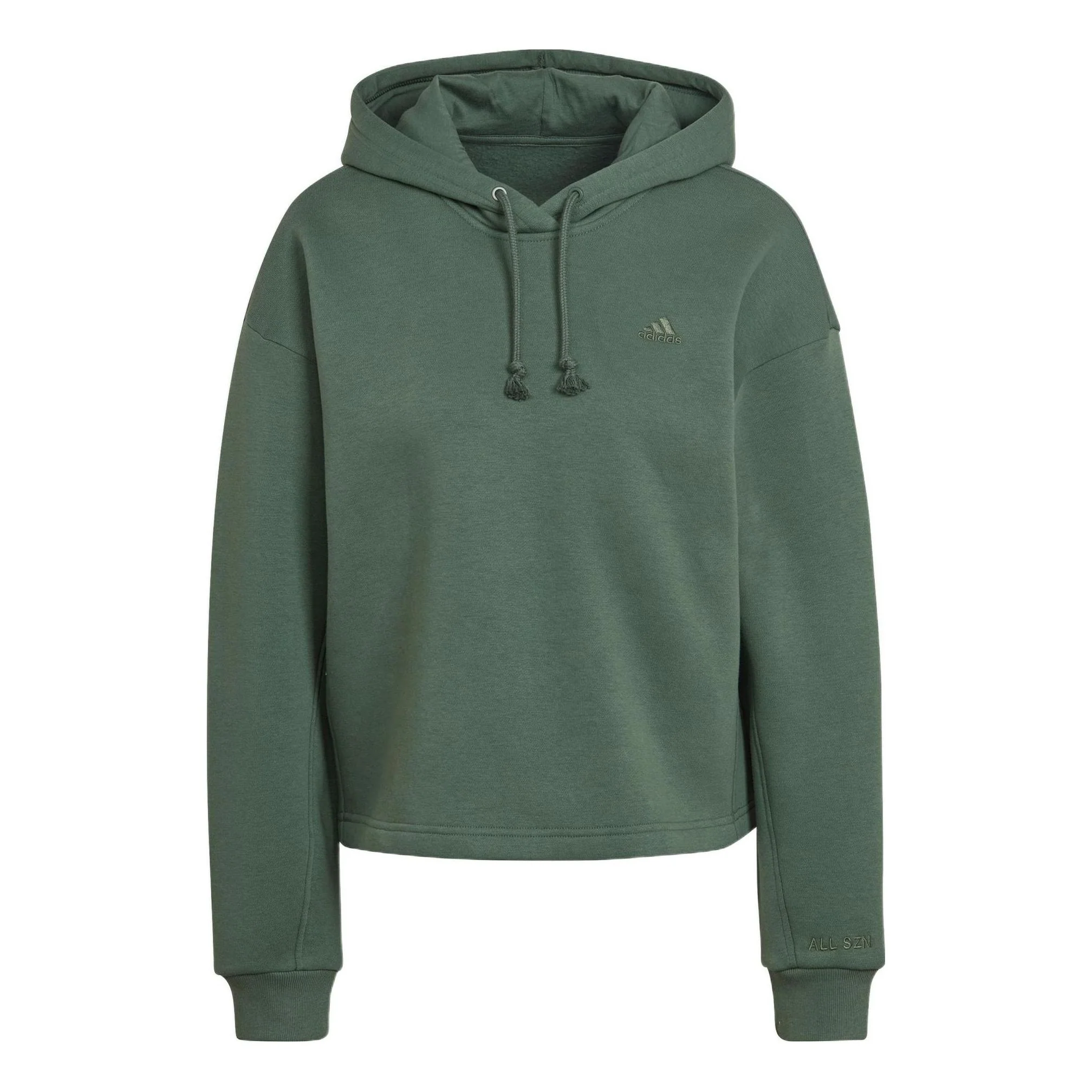 (WMNS) adidas ALL SZN Fleece Hoodie Asia Sizing 'Green' HK0448
