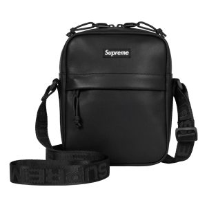 Supreme FW23 Leather Shoulder Bag 'Black' SUP-FW23-0834