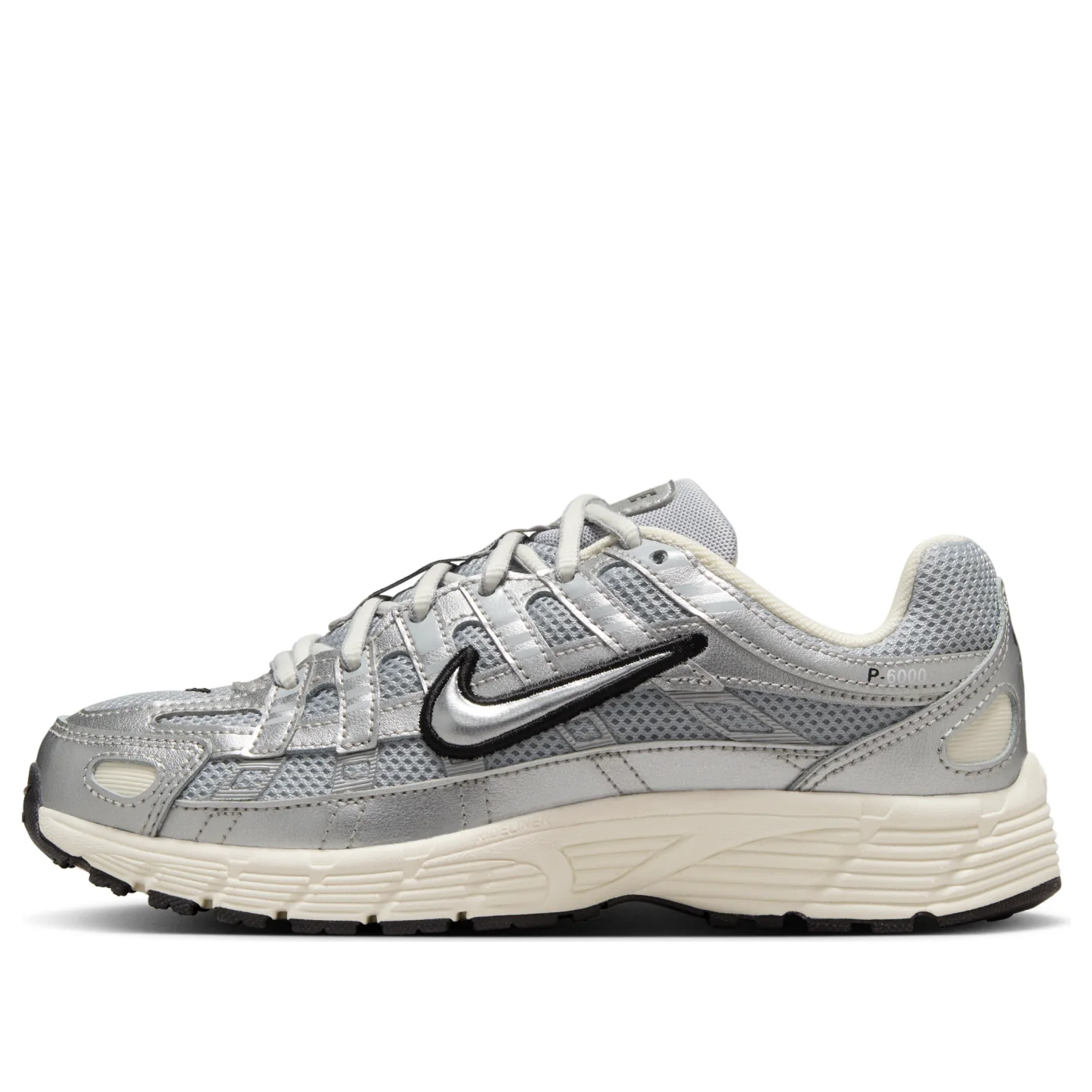 (GS) Nike P-6000 'Metallic Silver Black' HV5064-006