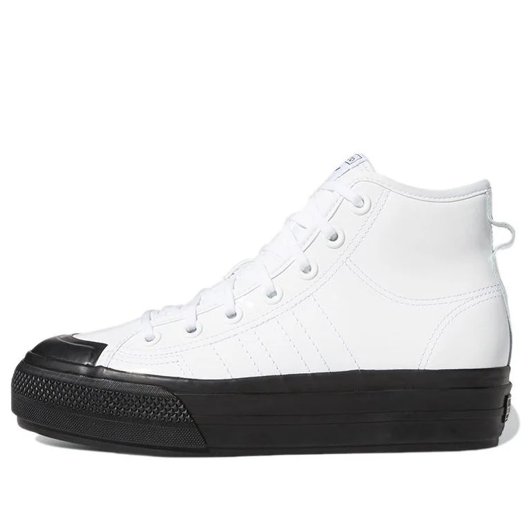 (WMNS) adidas Nizza RF Platform Mid 'White Black' FY7606