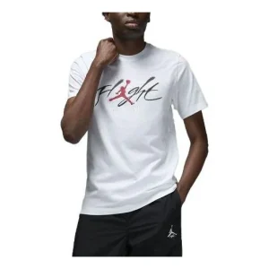 Air Jordan Graphic T-Shirt 'White Red' FB7465-100