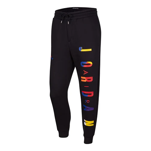Air Jordan Sport Dna Slim Fit Bundle Feet Athleisure Casual Sports Pants Black DA6720-010