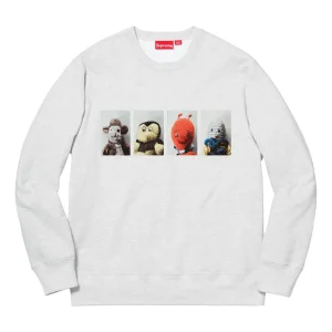 Supreme FW18 Mike Kelley AhhYouth! Crewneck Sweatshirt 'Grey' SUP-FW18-347