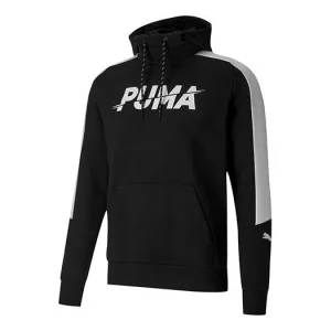PUMA Modern Logo Printing Contrasting Colors Sports Black 585191-01