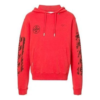 Off-White MENS SS19 Virgil Abloh Diag Stencil Red OMBB034R190030152010