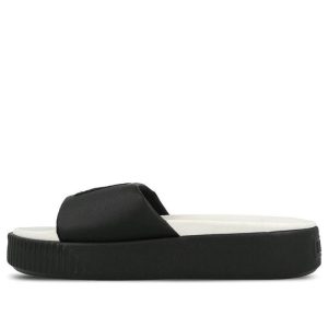 (WMNS) PUMA Platform Slide 'Black Whisper White' 366121-04