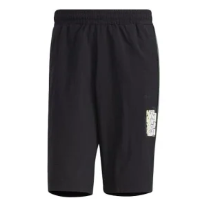 adidas neo Graffiti Pattern Printing Shorts Black GP4833