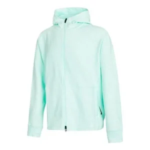 Men's Nike SS22 Solid Color Zipper Cardigan Jacket Mint Green CU6261-379
