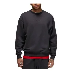 Air Jordan Wordmark Fleece Crewneck Sweatshirt 'Off Noir' FJ7788-045