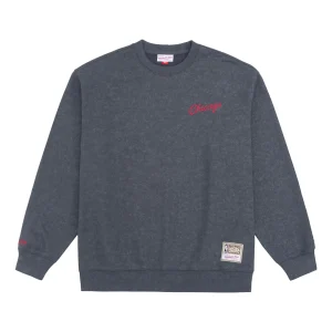 Mitchell & Ness x NBA Chicago Bulls Small Logo Sweatshirt 'Grey' MNJYFWHD23093001