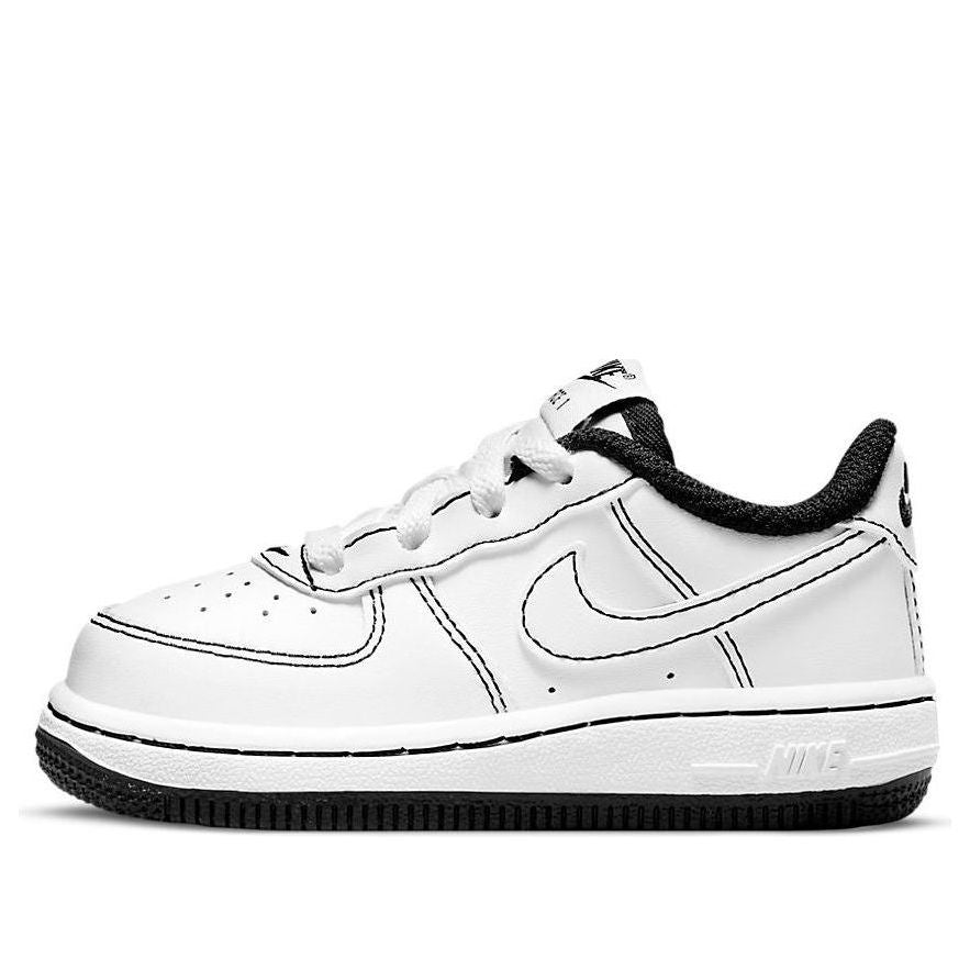 (TD) Nike Force 1 'Contrast Stitch - White Black' DC9671-104