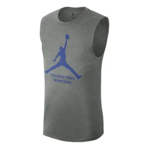 Air Jordan Logo x NBA Golden State Warriors Essential Tank 'Grey' FQ1971-063