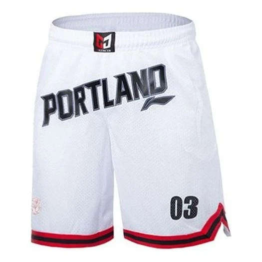 Li-Ning C.J. McCollum-1 Basketball Shorts 'White' AAPQ057-2