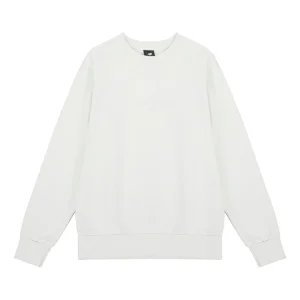 New Balance Solid Color Round Neck Sports Pullover White AMT21555-IV