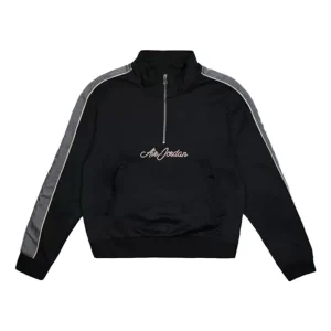 Air Jordan Remastered Half Zip Jacket Pullover 'Black Smoke Grey' CJ0268-010