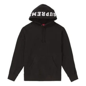 Supreme FW18 Paneled Hooded Sweatshirt 'Black' SUP-FW18-773