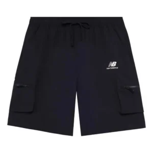 New Balance Lifestyle Cargo Shorts Asia Sizing 'Black' AMS22357-BK