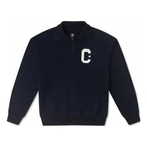 Converse Logo Essential Sweatshirt Asia Sizing 'Black' 10026553-A01