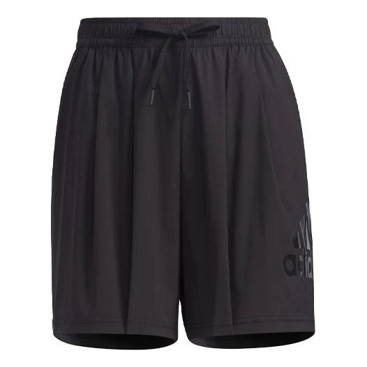 (WMNS) adidas Fi Shorts Bos Logo Printing Sports Woven Black GT6829