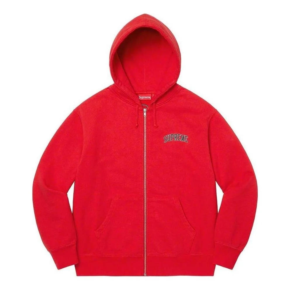 Supreme Doughboy Zip Up Hooded Sweatshirt 'Red White' SUP-FW22-720