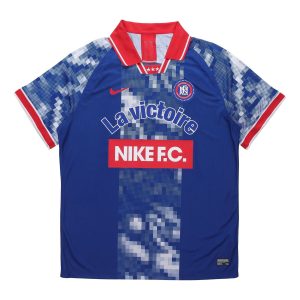 Nike Football Series Lapel Sport Casual Short Sleeved Polo Shirt Men's Blue AQ0661-438