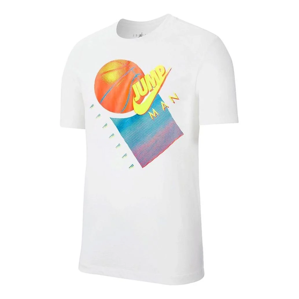 Air Jordan Jumpman Graphic Basketball Short-Sleeve T-Shirt 'White' CJ6288-100