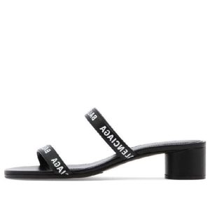 (WMNS) Balenciaga Round 40mm Sandals 'Black' 695000WCAE11090