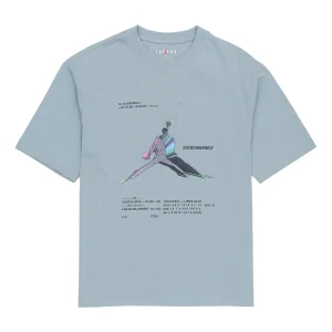 Air Jordan 23 Engineered Casual Breathable Large Logo Printing Solid Color Round Neck Short Sleeve Gray DO8895-041