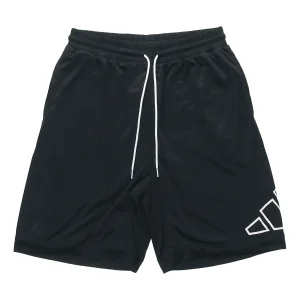 adidas Big Logo Short Basketball game Sports Shorts Black GT3018
