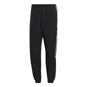 Men's adidas Logo Printing Bundle Feet Loose Sports Pants/Trousers/Joggers Black H41387