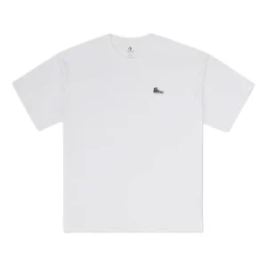 Converse Loose Sneaker Patch T-Shirt Asia Sizing 'White' 10027239-A01