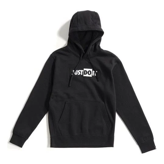 Nike Sportswear Logo Fleece Pullover Black CJ4776-010