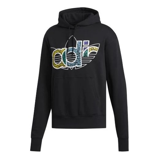 Men's adidas originals 2020 Valentine's Day Series Fleece Lined Loose Black FQ3573