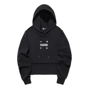 (WMNS) Li-Ning x PLEASURES Graphic Hoodie 'Black' AWDTC04-1