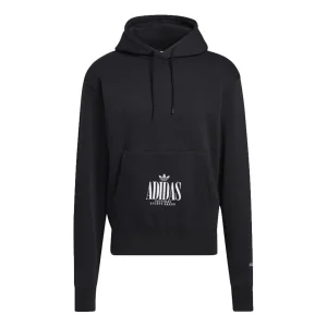 Men's adidas originals Embroidered Logo Sports Pullover Black H32327