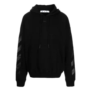 Men's Off-White Arrow Pattern Plain Weave Knit Black OMBB085F21FLE0101010