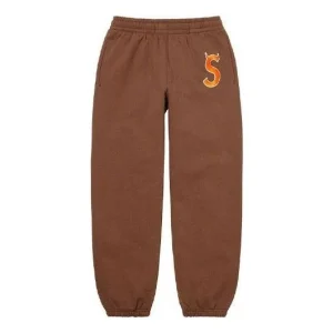 Supreme S Logo Sweatpants 'Brown Tan' SUP-FW22-023