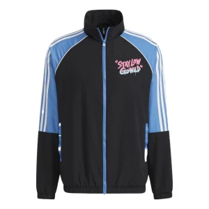 adidas neo M radio w wb Casual Sports Stand Collar Jacket Black HG9040