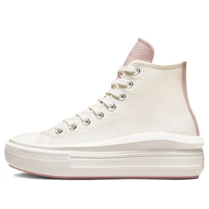 (WMNS) Converse Chuck Taylor All Star Move Platform High Top 'White Pink' A03722C