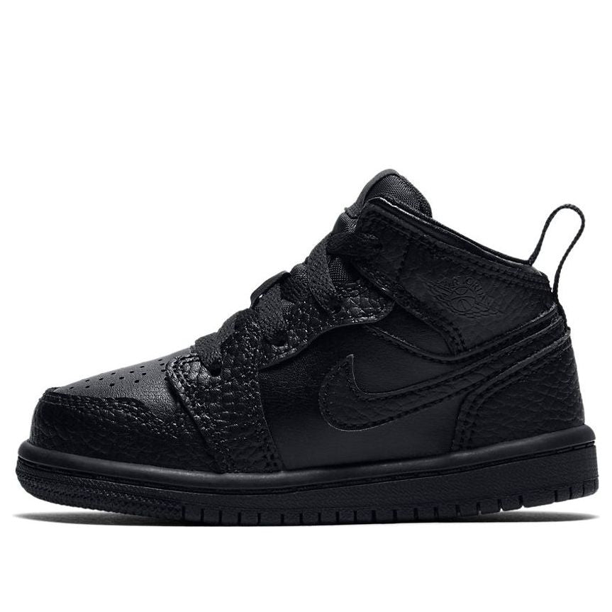 (TD) Air Jordan 1 Mid 'Triple Black' 640735-091