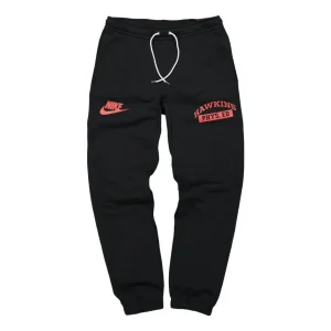 Nike X Stranger Things Sweat Pant 'Black Red' CQ3656-010