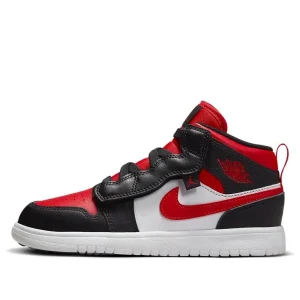 (PS) Air Jordan 1 Mid Alt 'University Red Black' AR6351-079