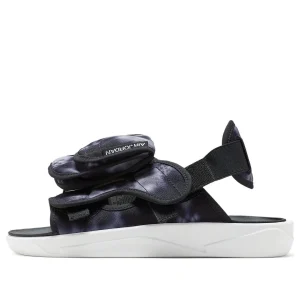 Air Jordan LS Slide Cozy Non-Slip Outdoor Sports Sandals Black White Tie Dye 'Black White' CZ0791-005