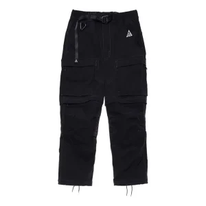 Nike x ACG Smith Summit Cargo Pocket Bundle Feet Breathable Casual Long Pants Black CV0656-011